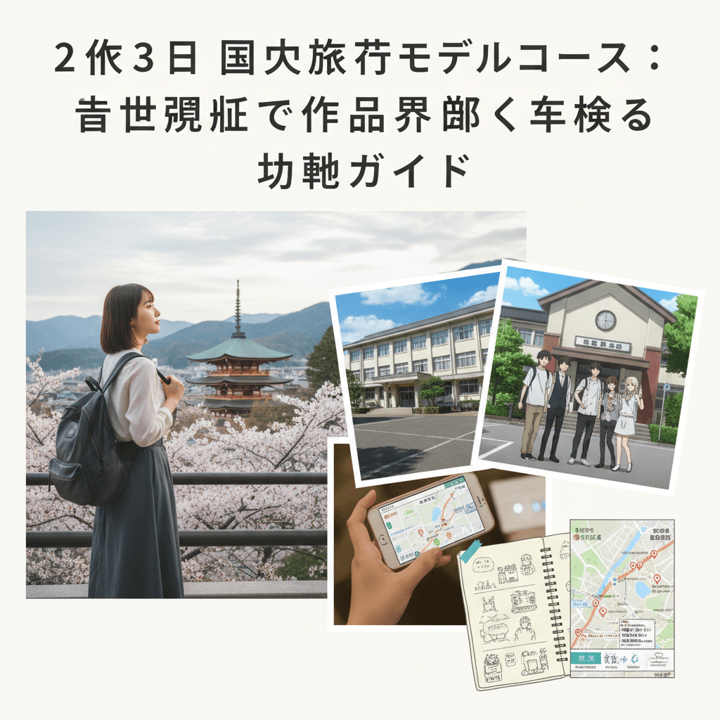 2泊3日 国内旅行 モデルコース:聖地巡礼で作品世界を深く体験する究極ガイド